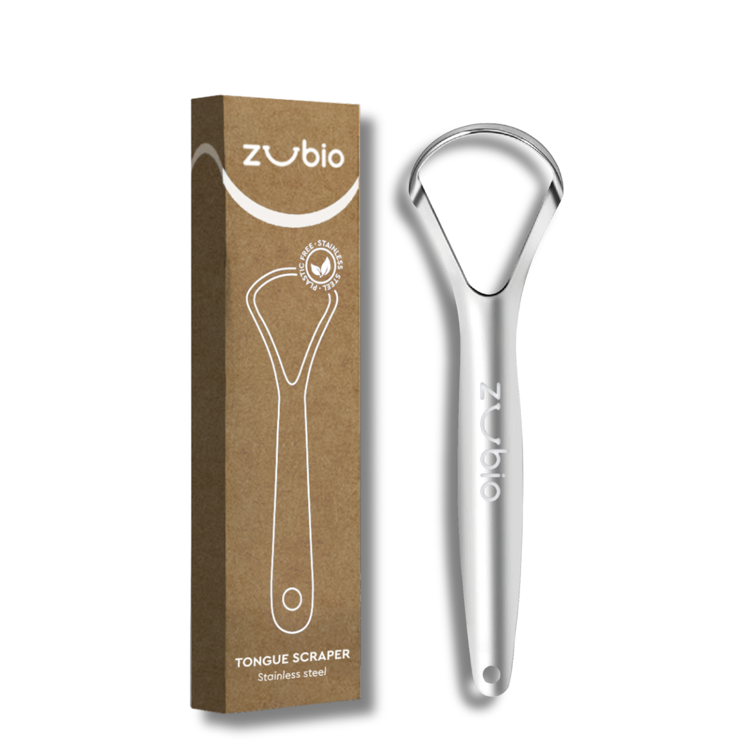 Zubio Stainless Steel Tongue Scrapper